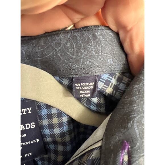 Society Of Threads size large mens button down shirt 4-way stretch - Picture 3 of 3